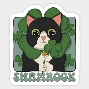 Tuxedo Shamrock Sticker